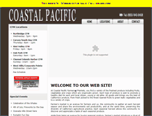 Tablet Screenshot of coastalpacificfm.com